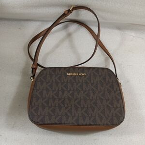 Michael Kors Brown MK Logo Purse Crossbody
